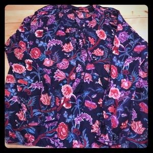 Lucky brand floral boho top